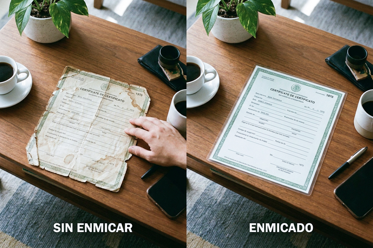 ¿Cómo hacer que tus documentos duren más con el enmicado?