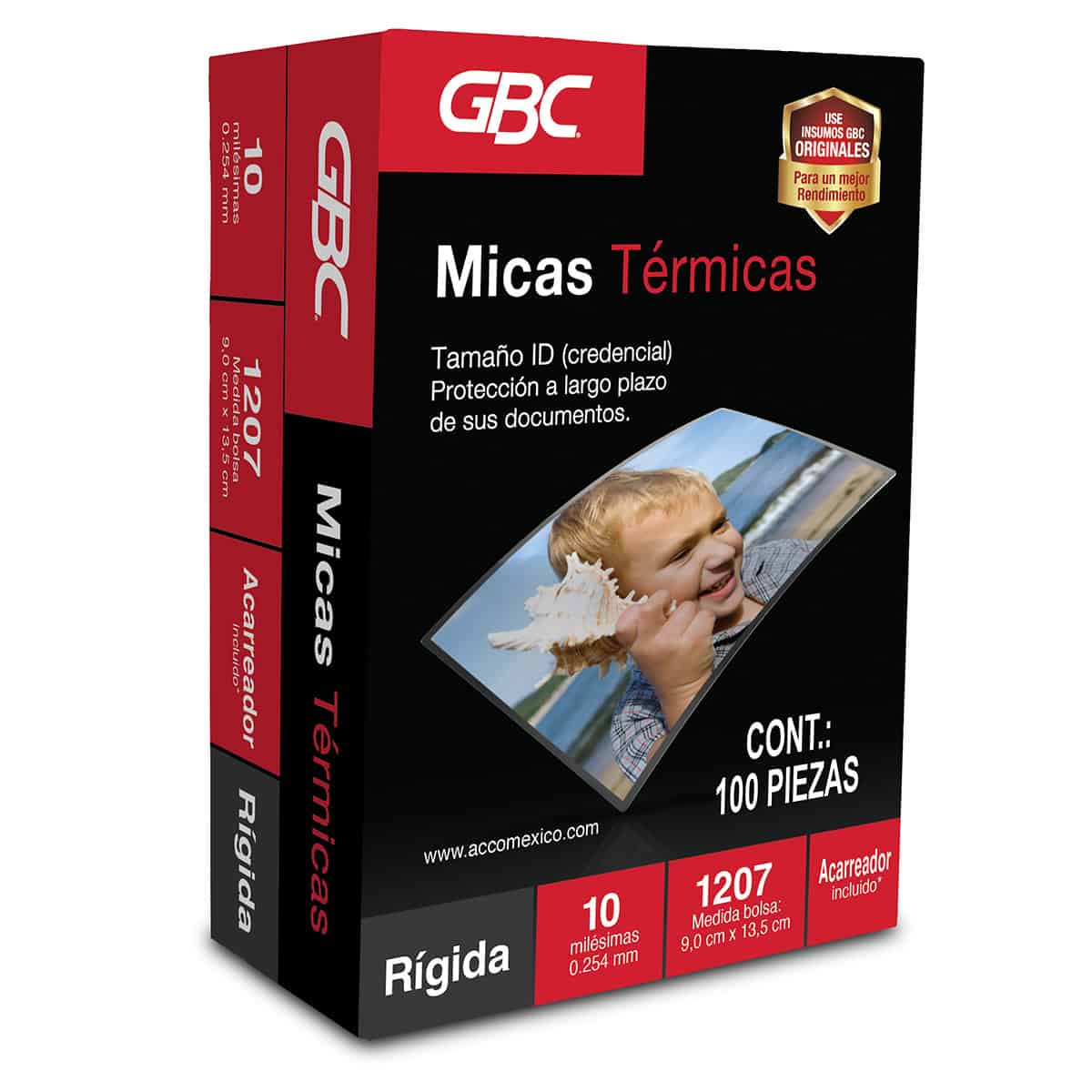 Mica térmica Rígida 10mil - 9 x 13.5cm GBC 100pz