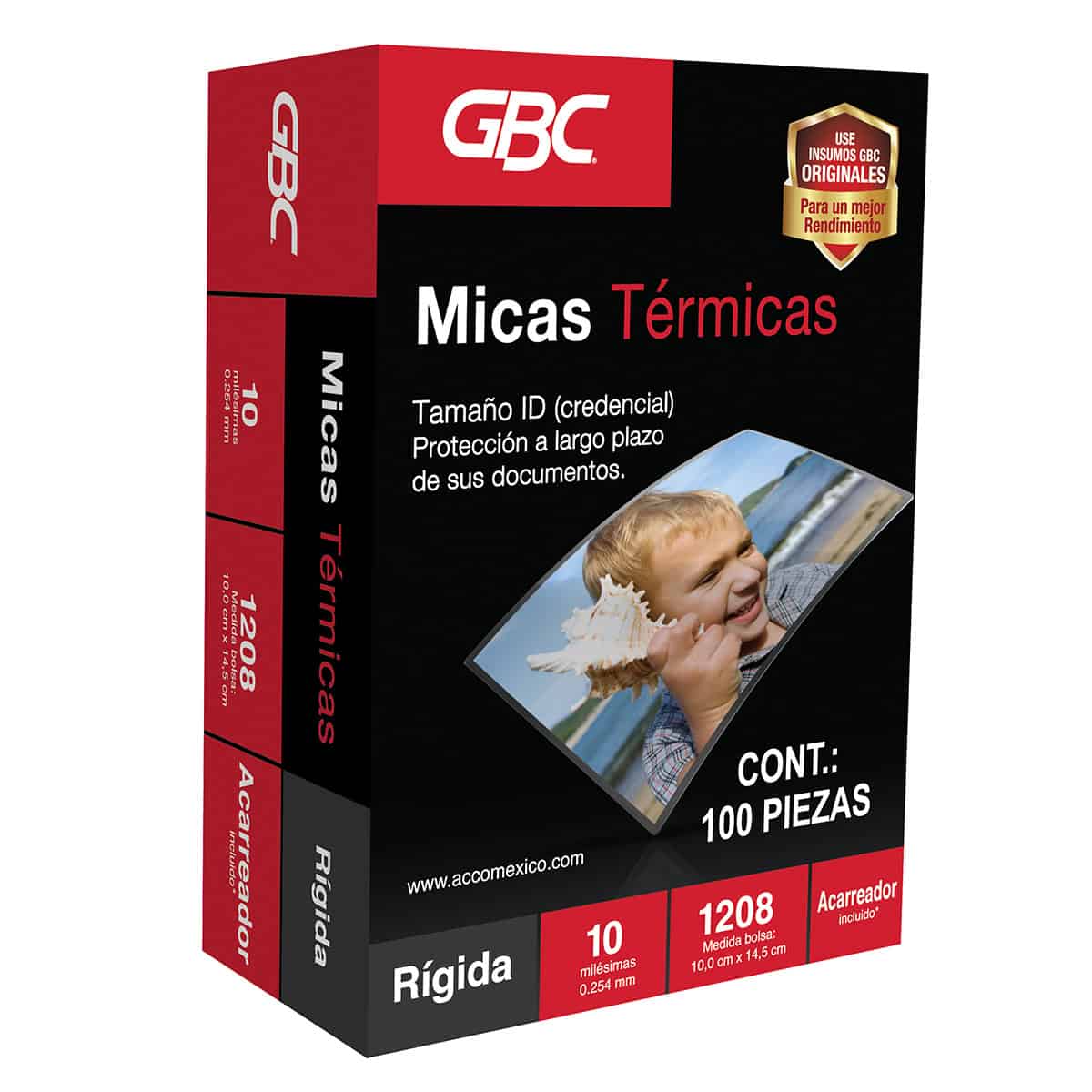 Mica térmica Rígida 10mil - 10 x 14.5cm GBC 100pz