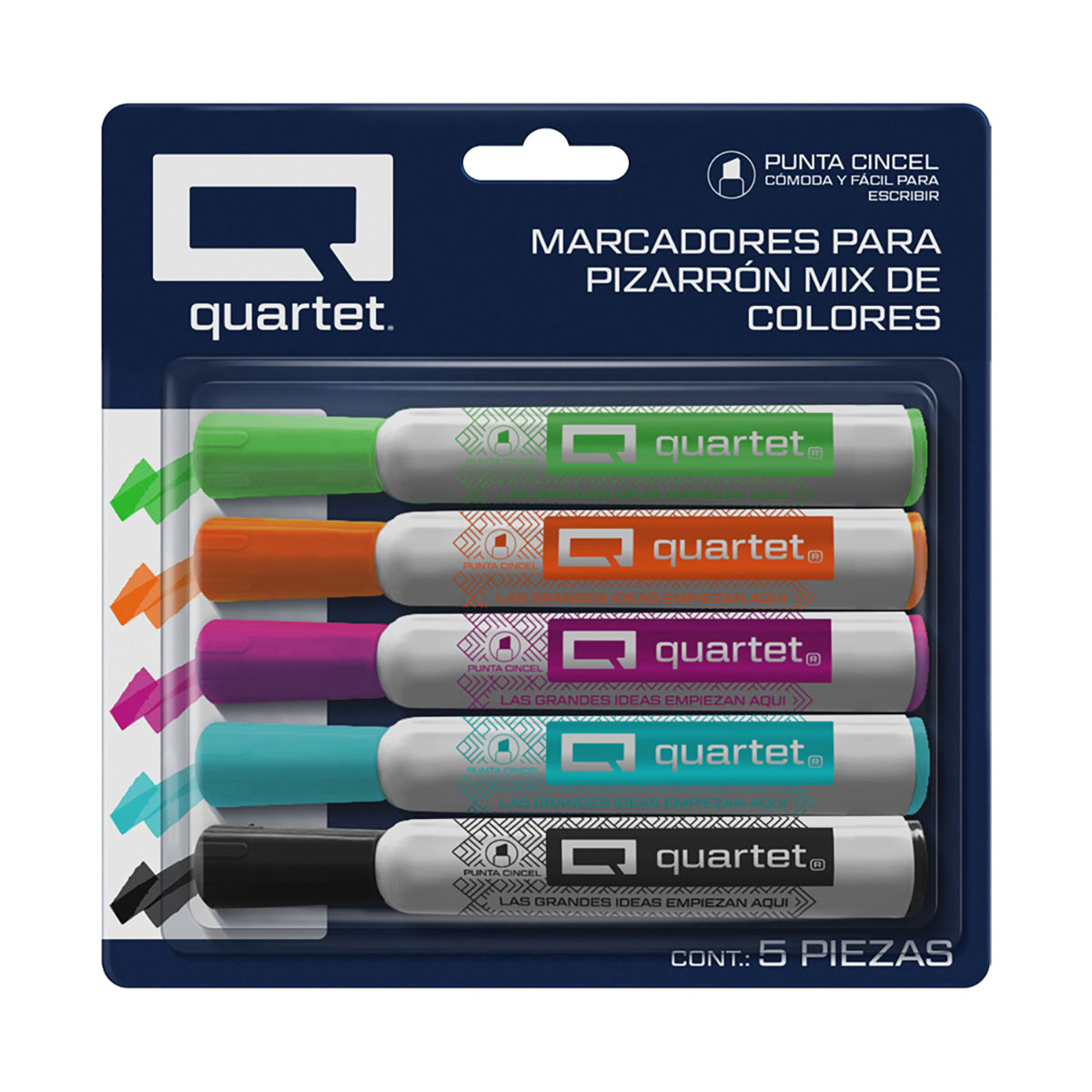 Marcadores para pizarrón MIX 5 colores