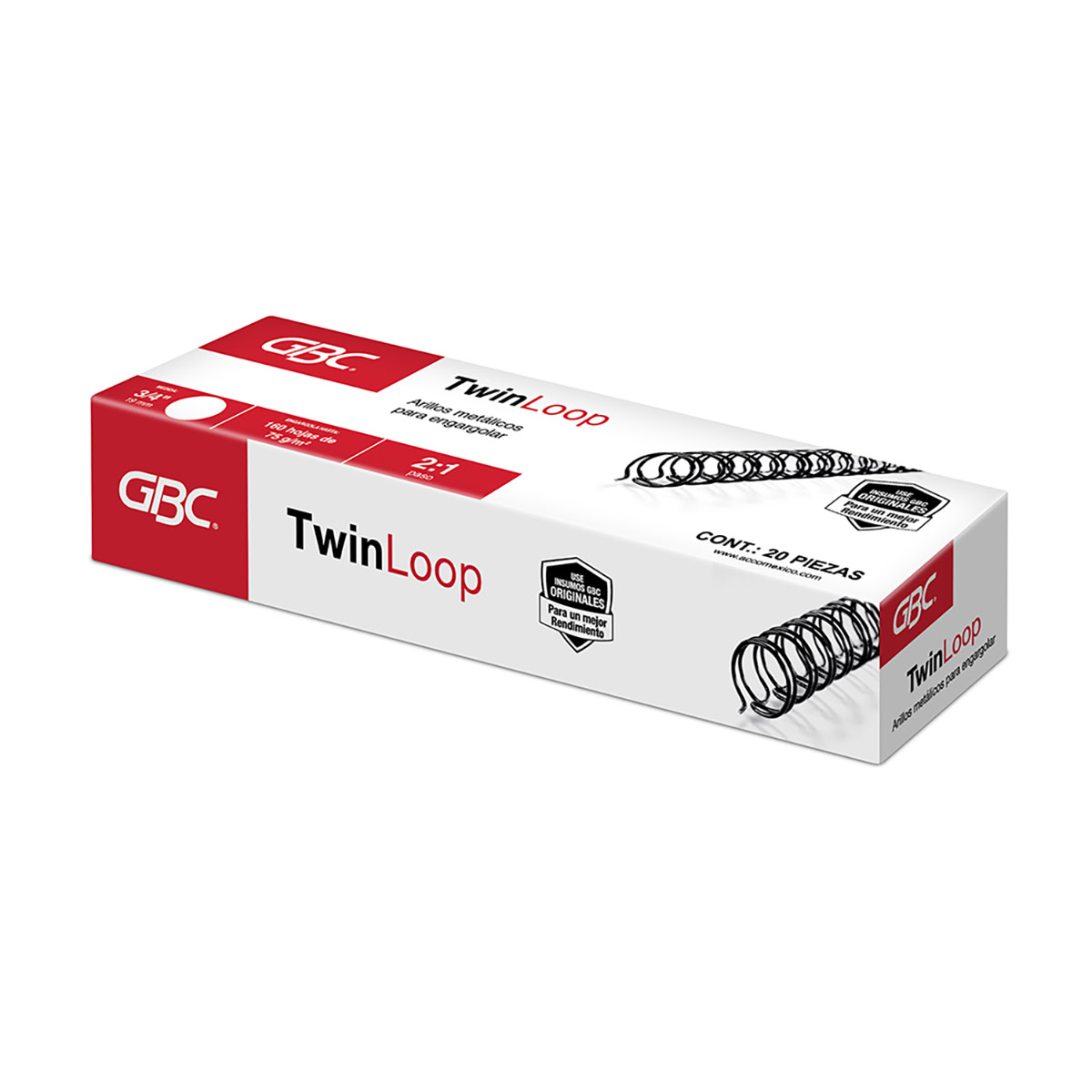 Arillo metálico 3/4" 160h TwinLoop 2:1 20pz