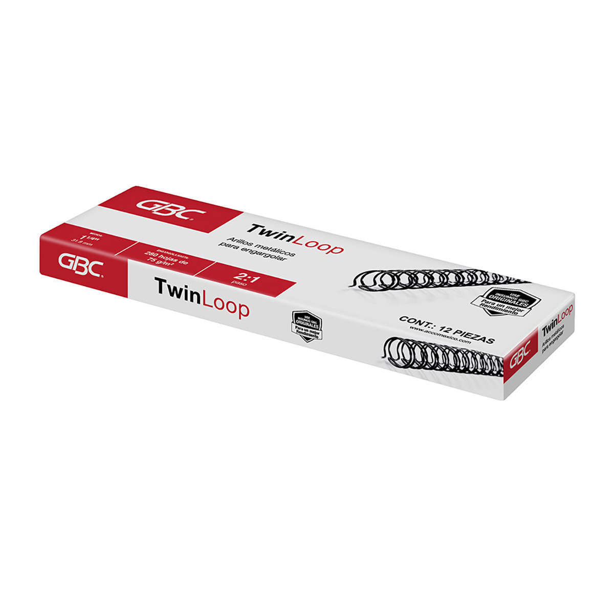 Arillo metálico 1"1/4 280h TwinLoop 2:1 12pz