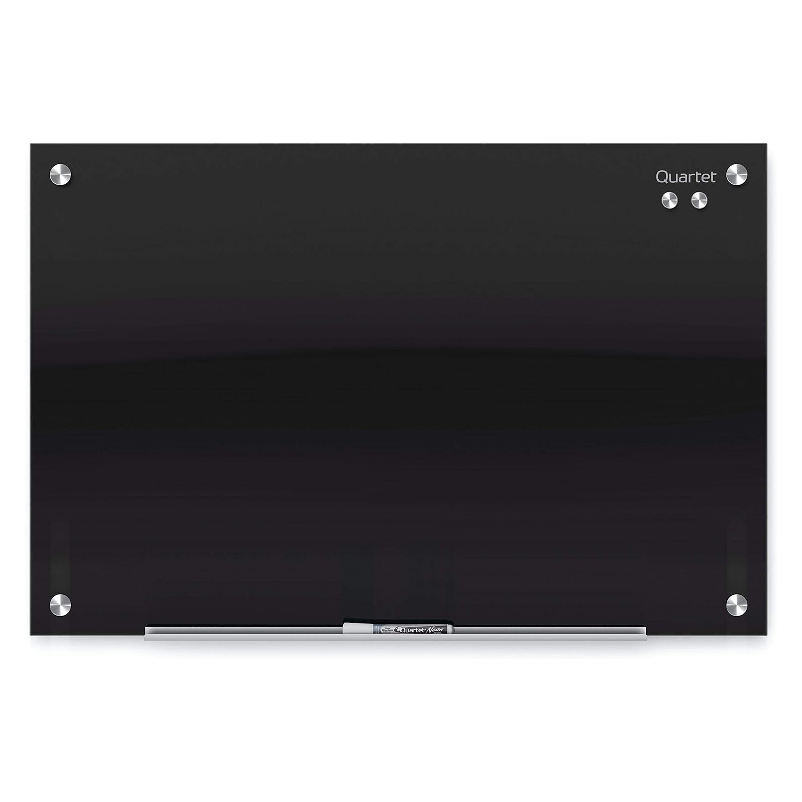 Quartet Pizarrón de vidrio 120x90cm Infinity Glass Negro P6828